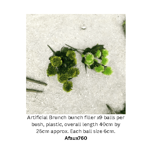 Flower Artificial Brunch bunch, flower filler, home decor, events Afaux760
