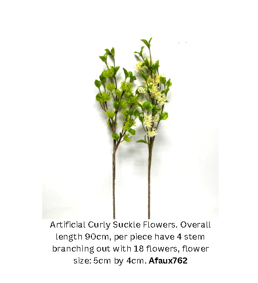 Flower Artificial Curly Suckle, home decor, events, plant, arrangement Afaux762