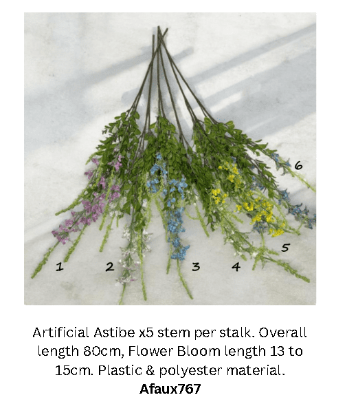 Flower Astilbe Artificial, Home decor, gardens, events Afaux767