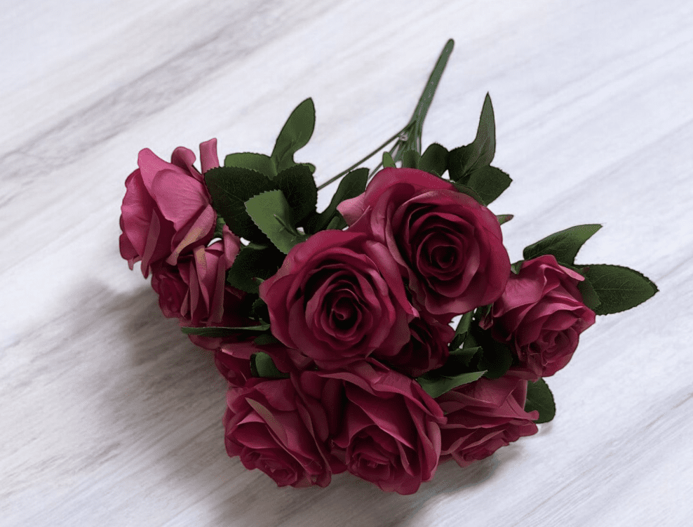 Flower Artificial Rose Bush x10 heads, Home decor, gardens, events Afaux768