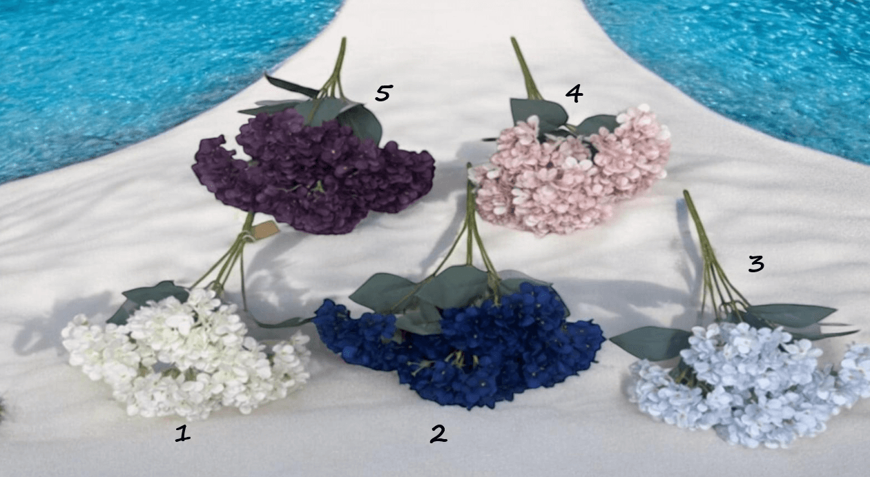 Flower Artificial Hydrangea Bush, Home decor, gardens, events Afaux771