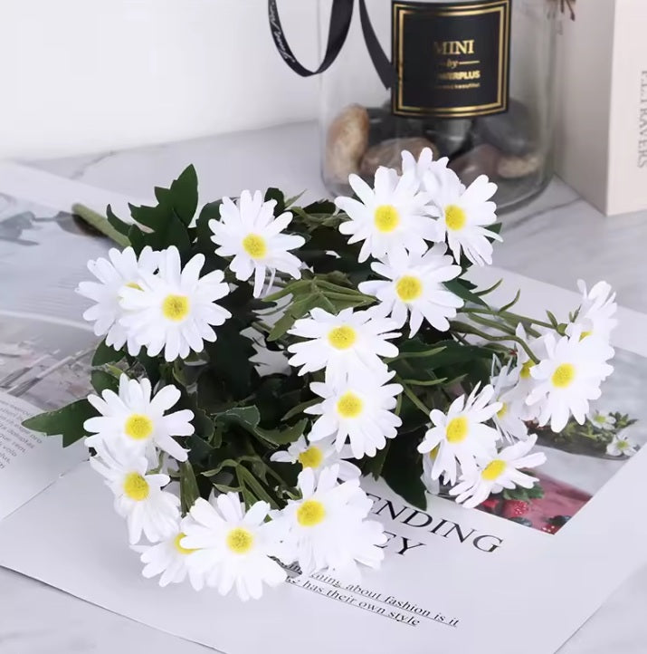 Artificial Flower Daisy Bush for decoration, events, garden & homes