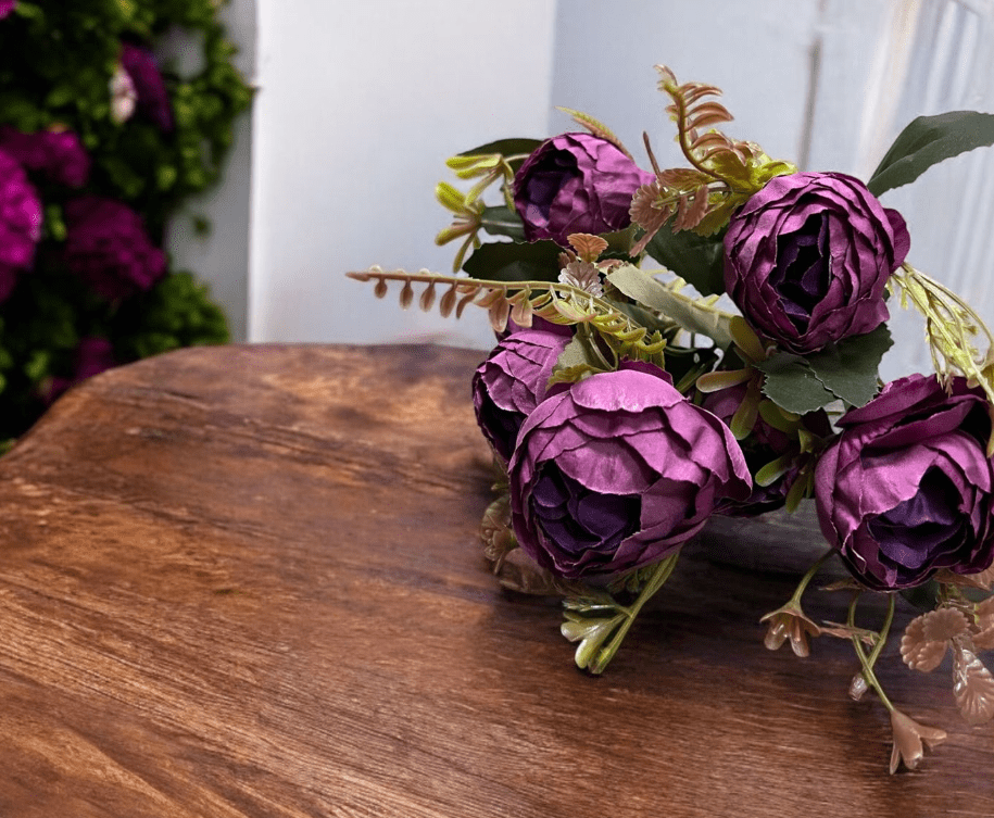 Artificial Flower Bush Rose Bud, home decor, garden, events Afaux787