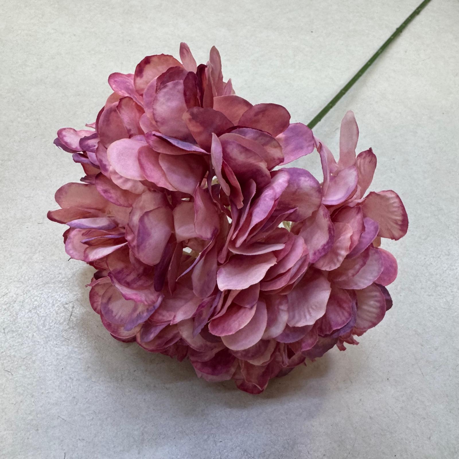 Elegant Artificial Hydrangea Stem – Lush Blooms in 11 Stunning Colors Afaux789