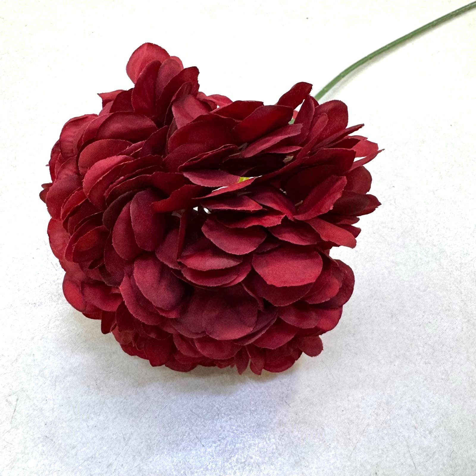 Elegant Artificial Hydrangea Stem – Lush Blooms in 11 Stunning Colors Afaux789