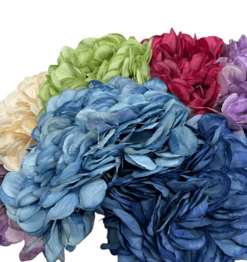 Elegant Artificial Hydrangea Stem – Lush Blooms in 11 Stunning Colors Afaux789