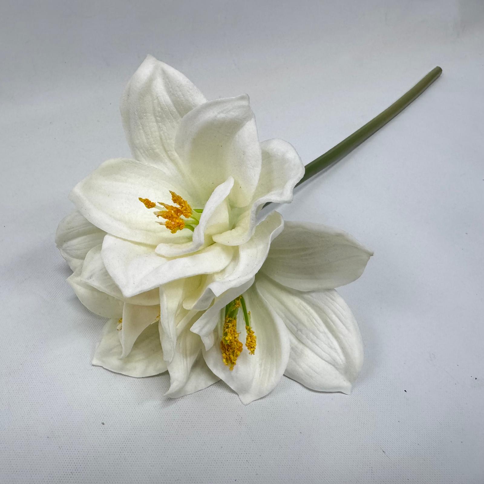 Artificial Real-Touch Amaryllis – 55cm Soft Faux Flowers, 5 Colors Afaux793