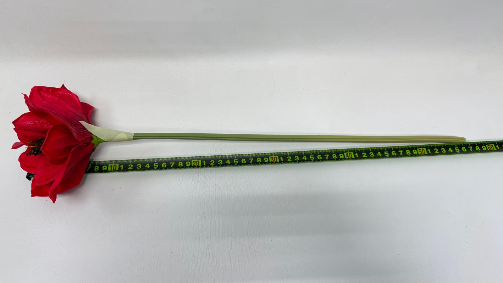 Artificial Real-Touch Amaryllis – 55cm Soft Faux Flowers, 5 Colors Afaux793