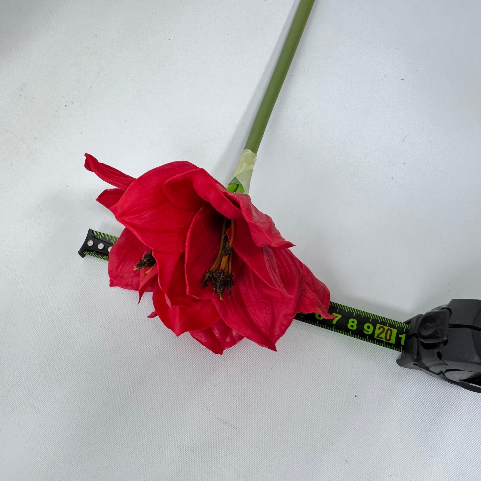 Artificial Real-Touch Amaryllis – 55cm Soft Faux Flowers, 5 Colors Afaux793