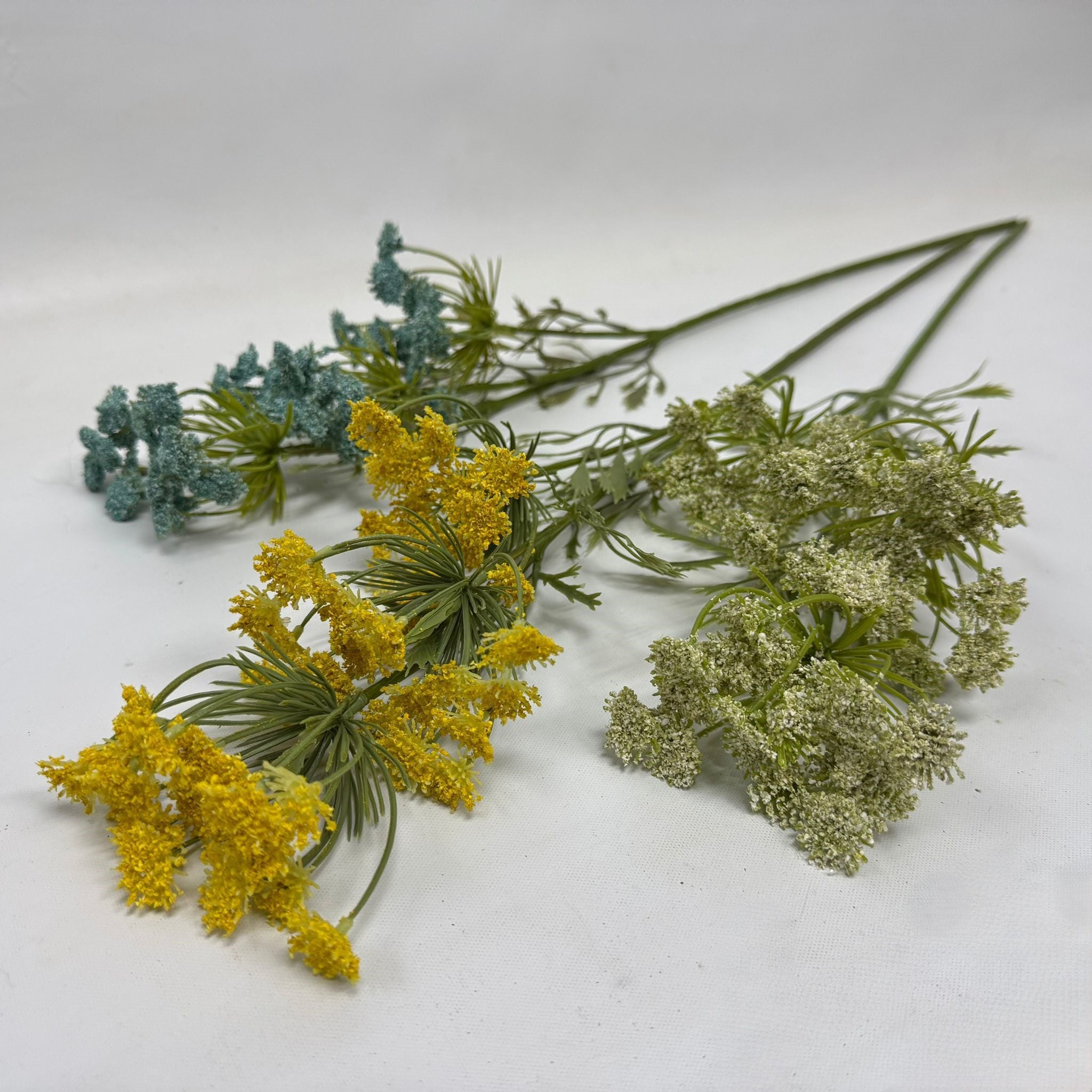 Artificial Queen Anne's Lace Flowers – 70cm Faux Floral Stems Afaux797