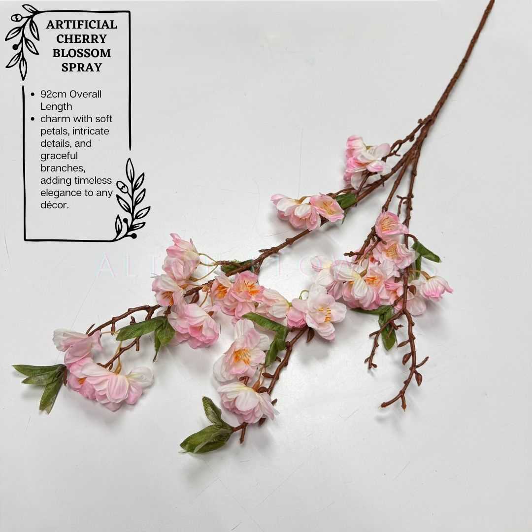 Flower Artificial Cherry Blossoms, flower arrangement, home decor, garden, events Afaux803 x3pcs