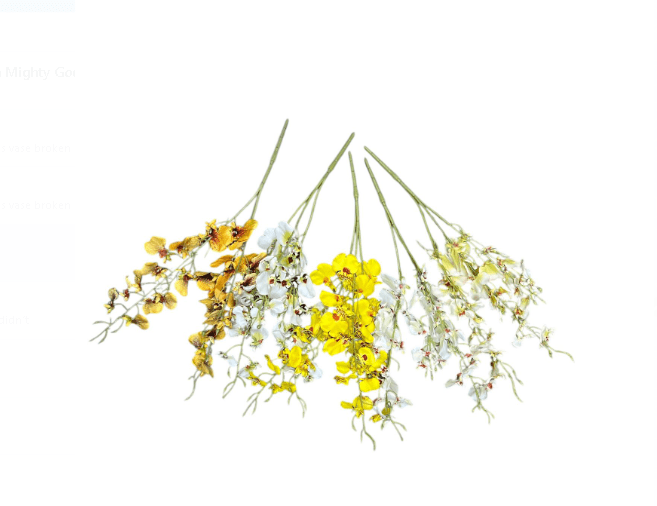 Artificial Flowers Tiger Orchids Bush, plants, arrangement, home decor, events  Afaux809