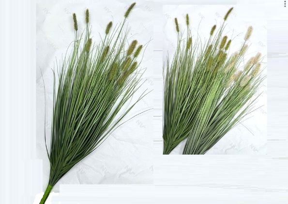 Artificial Green Fountain Grass Spray Home Garden Office Event Decor Afaux818-1-Gn