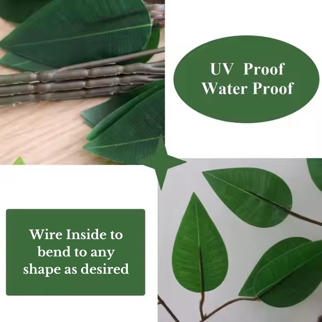 Artificial Leaves Ficus Spray, home decor, garden, events Afoil0118