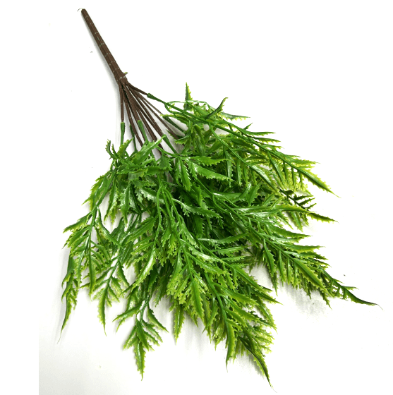 Artificial Plant Tassel Fern Bush, Rubber, High quality, home decor, events Afoil0119