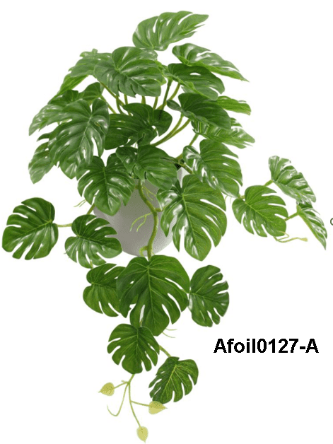 Artificial Monstera Hanging Plant Bush, Lifelike Greenery, Wall Decor, garden, home decorations. Afoil0127
