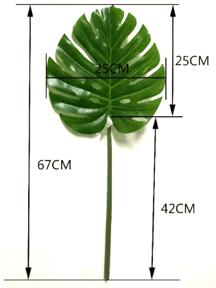 Large Artificial Monstera Leaf, Lifelike 25cm & 30cm Options for Plant Decor, arrangement, home decor, garden, events Afoil0128