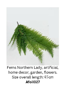 Ferns Northern Lady, artificial, home decor, garden, flowers