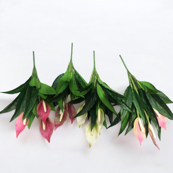 Artificial Flower Peace Lily x3 flowers, home decor, events, gardens, flower arrangement, Afoil042