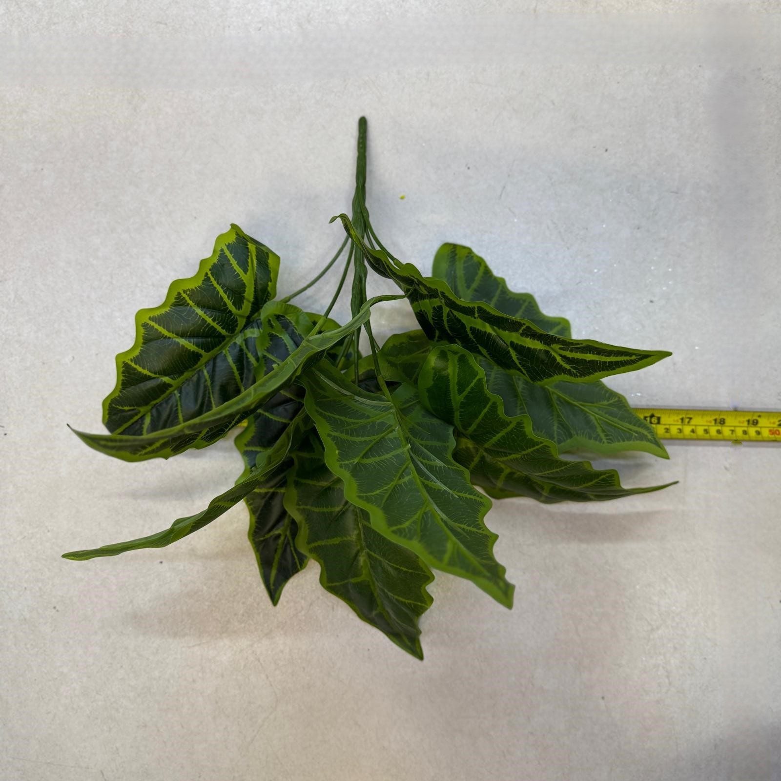 Plant Alocasia Frydek artificial without pot, home decor, indoor, garden Afoil045