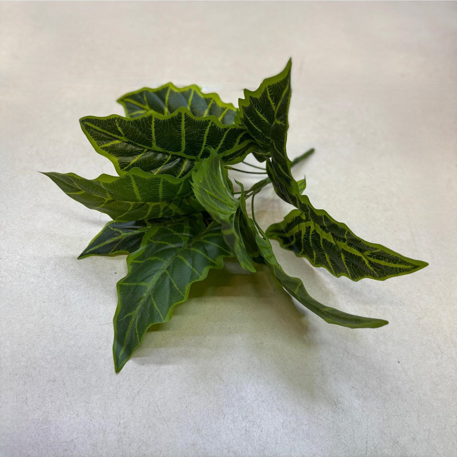 Plant Alocasia Frydek artificial without pot, home decor, indoor, garden Afoil045