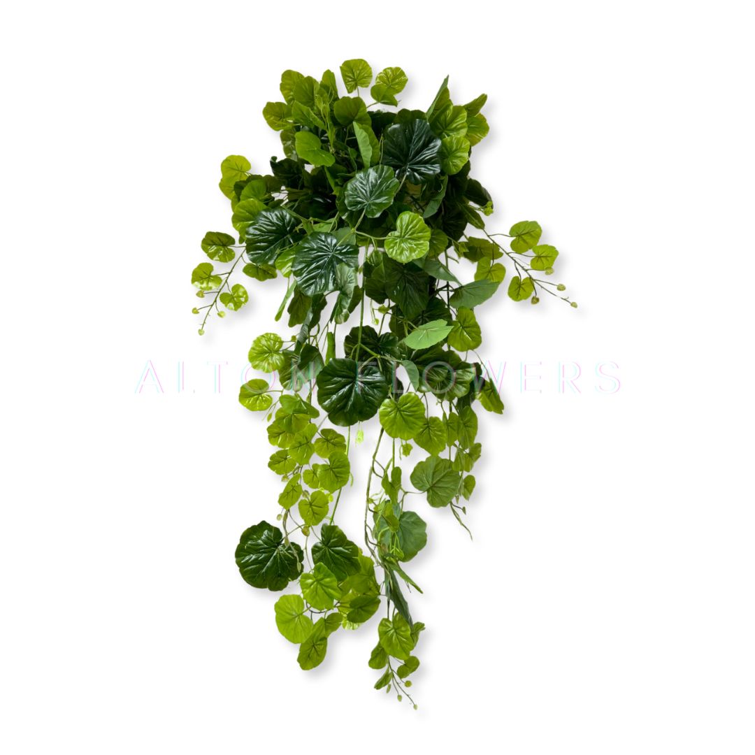 Plant Artificial Begonia Bush, hanging plant, wall hanging, home decor, events Afoil065