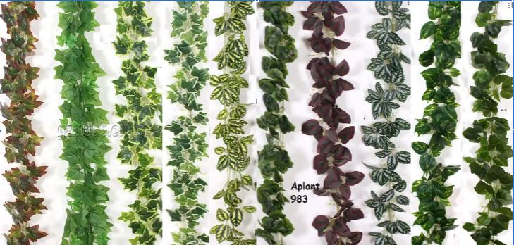 Plants Garland Artificial for Wall or Ceiling hanging, Home decor, events, gardens, balcony, shrubs, grass, flowers Afoil141