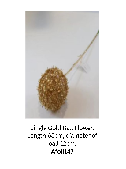 Artificial gold leaves and metallic flowers for home and event decoration by Alton Flowers N Gifts.
