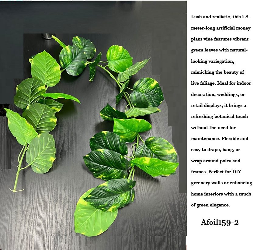 Artificial Monstera Leaves Garland Hanging Vine Afoil159