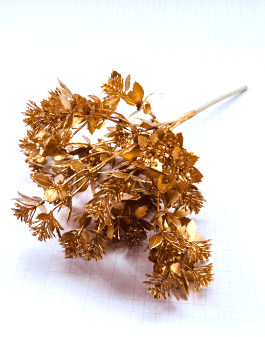 Plant Artificial Maple Leafs Gold Bush, Home decor, flower arrangement, events Afoil169