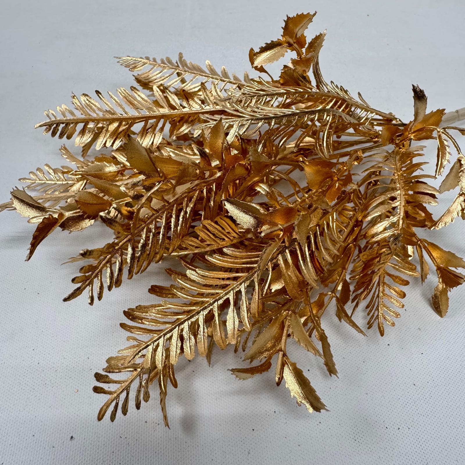 Plant Artificial Leafs Gold Bush, Home decor, flower arrangement, events Afoil171