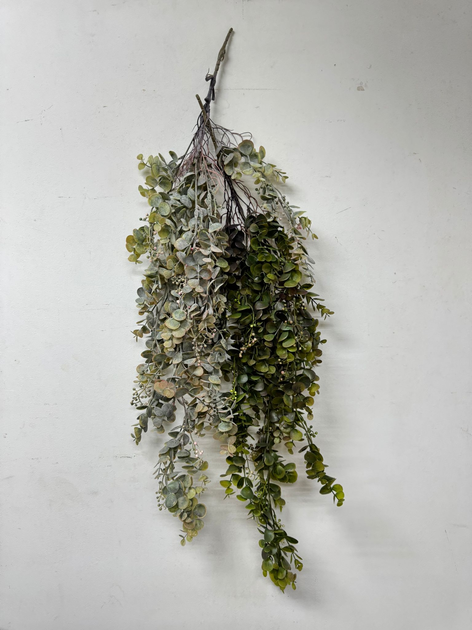 Artificial Plant Hanging Shrub, Bush Foliage in Plastic Pot Aplant1100-1