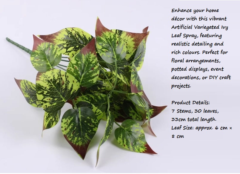 Artificial Dieffenbachia Leaf Bush – 32cm Afoil242-1