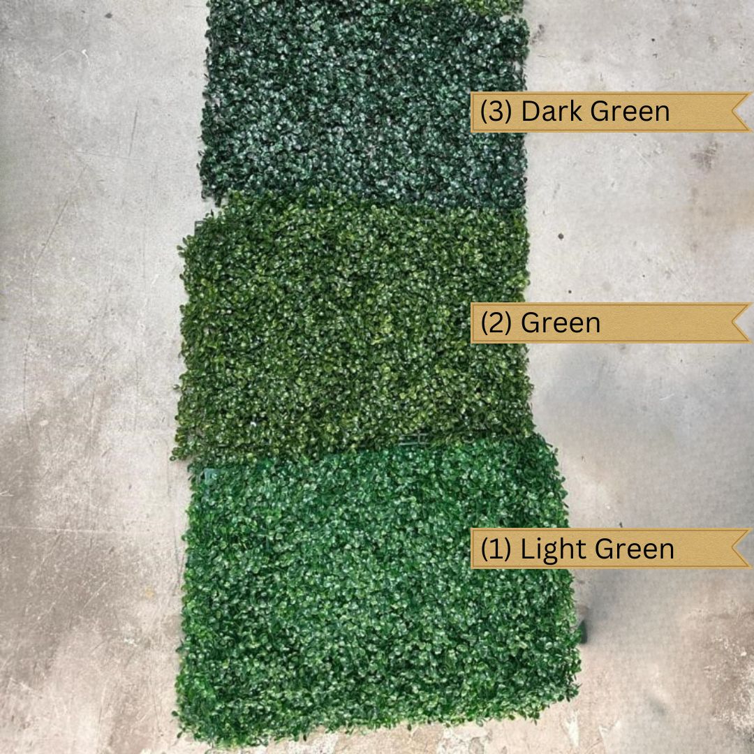 Artificial Boxwood Grass Panel 60cm x 40cm (Dark Green) for Wall homes, offices, events. Aplant061-3