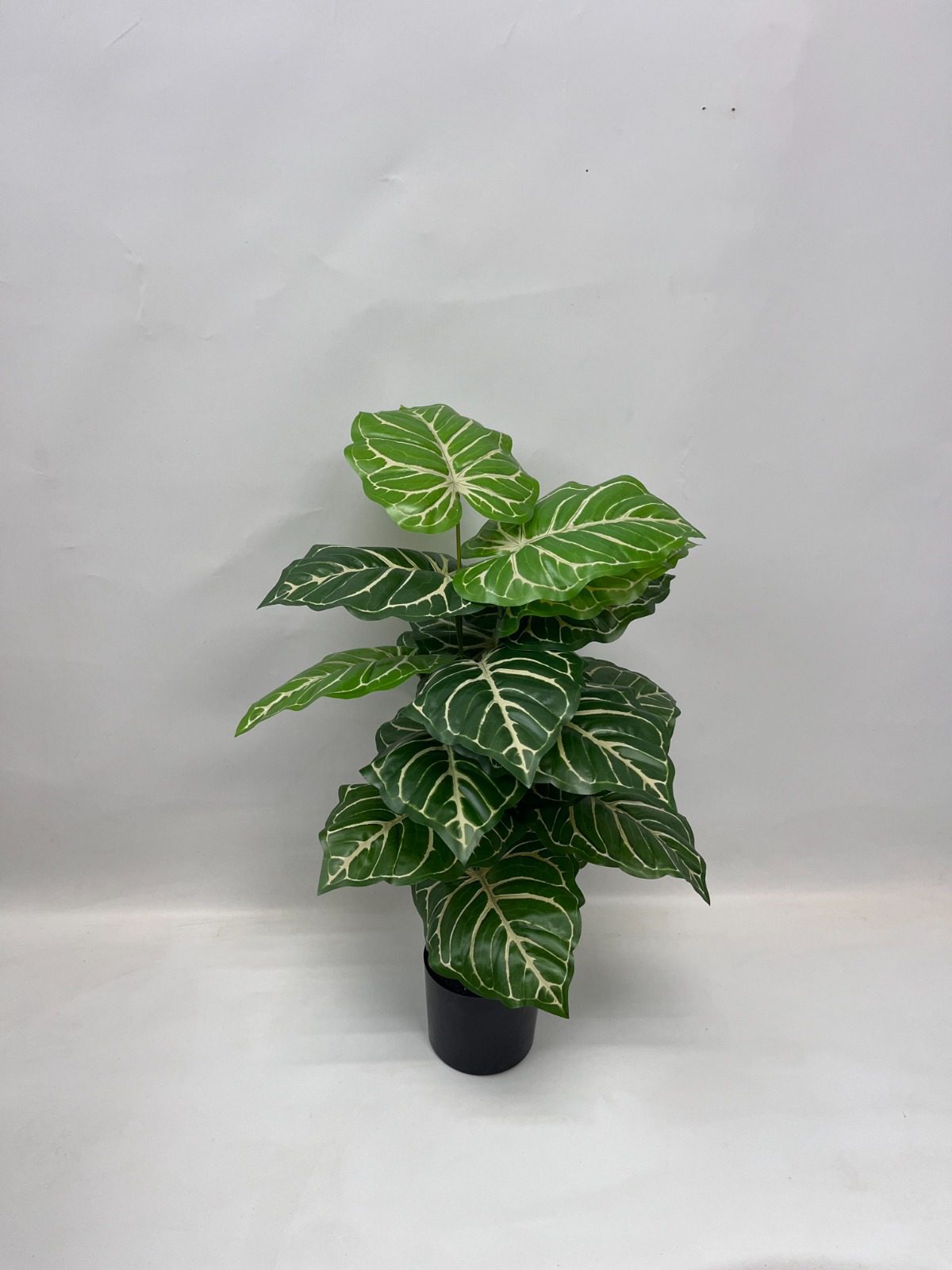 65cm Artificial Crystalline Anthurium Plant with black plastic cemented pot, home decor, garden, events Aplant1004b- 18 lvs