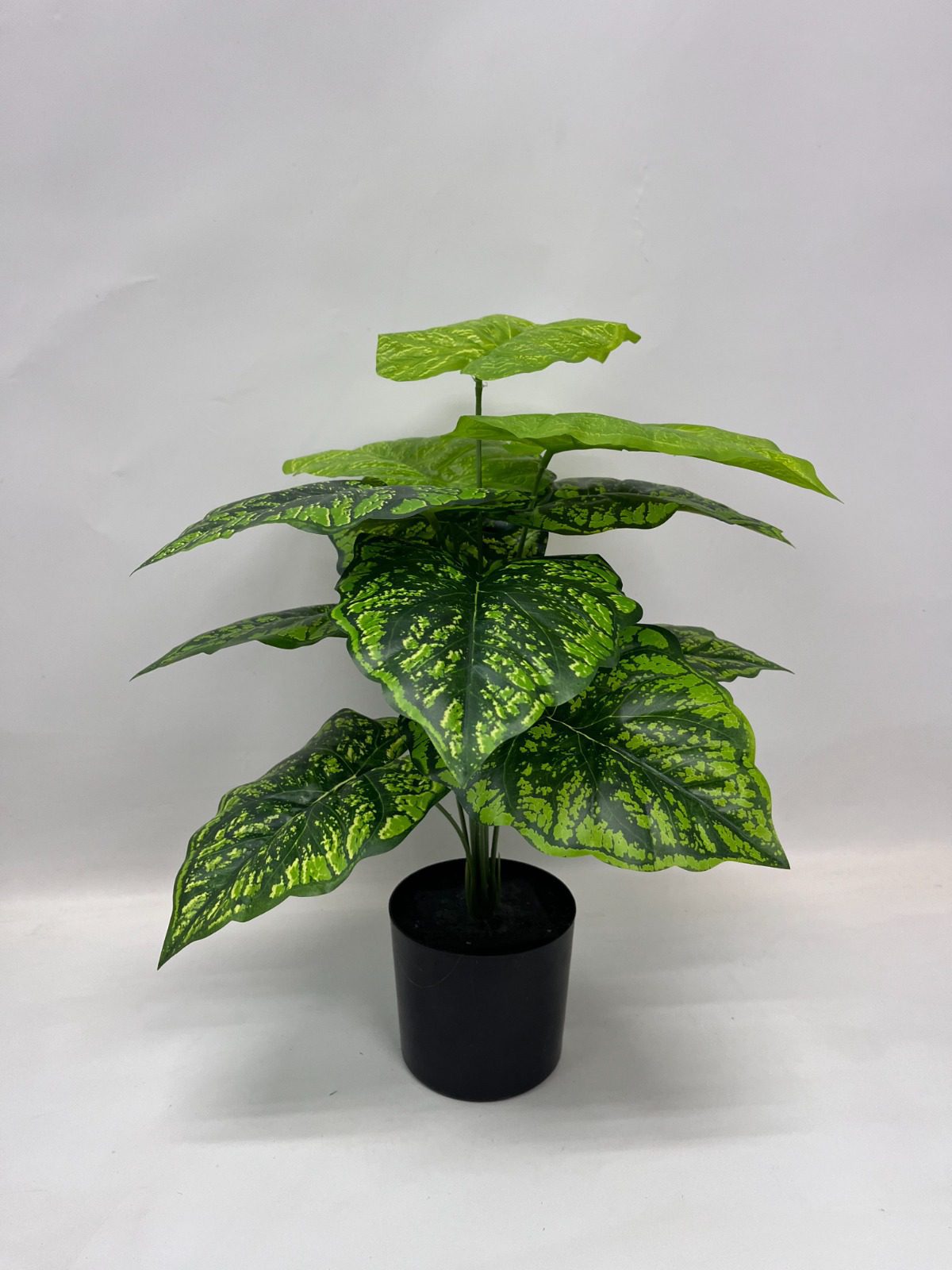 45cm Artificial Plant with black plastic cemented pot, home decor, garden, events Aplant1005a- 12 lvs