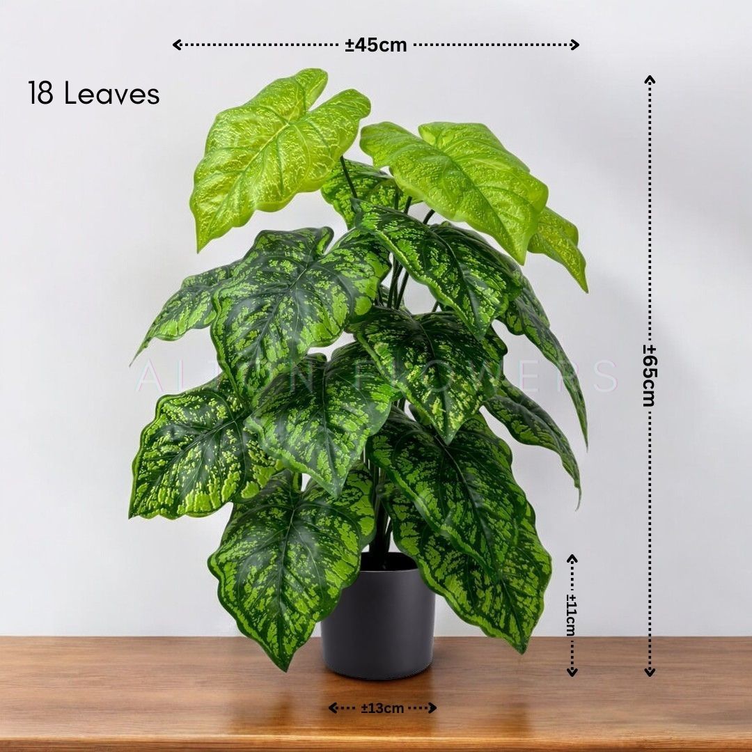 65cm Artificial Plant with black plastic cemented pot, home decor, garden, events Aplant1005b