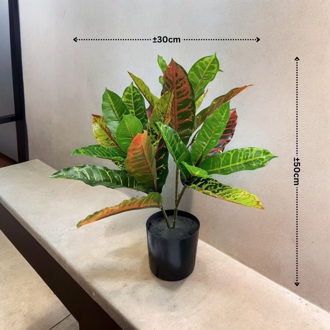 50cm Artificial Garden Croton Plant, Home, Garden, Events Aplant1015