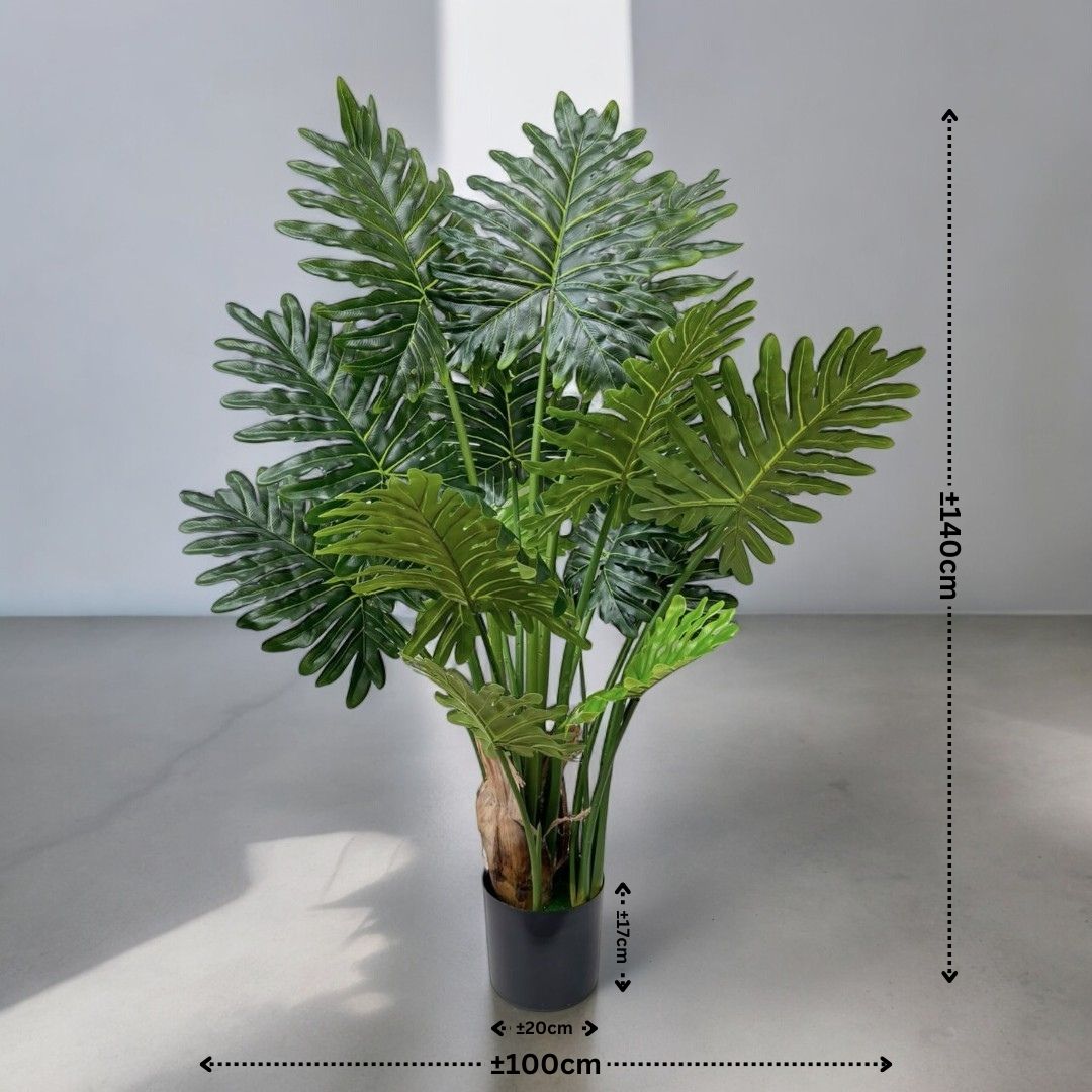 140cm Split Tree Philodendron Artificial Plant Decor Aplant1016