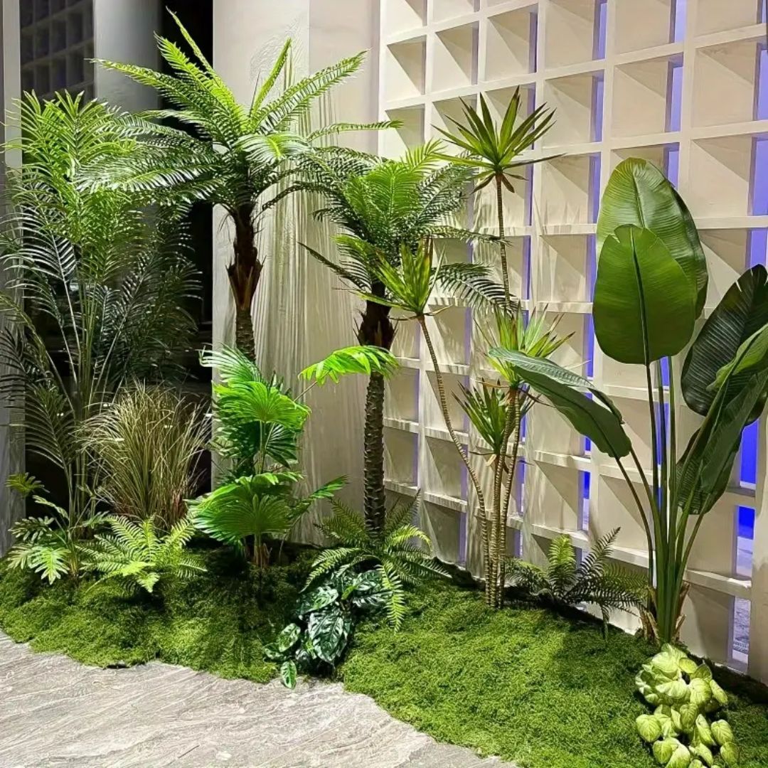 Artificial Moss Sheet 1m x 1m – Realistic Green Moss Mat for Decoration Aplant1065-2