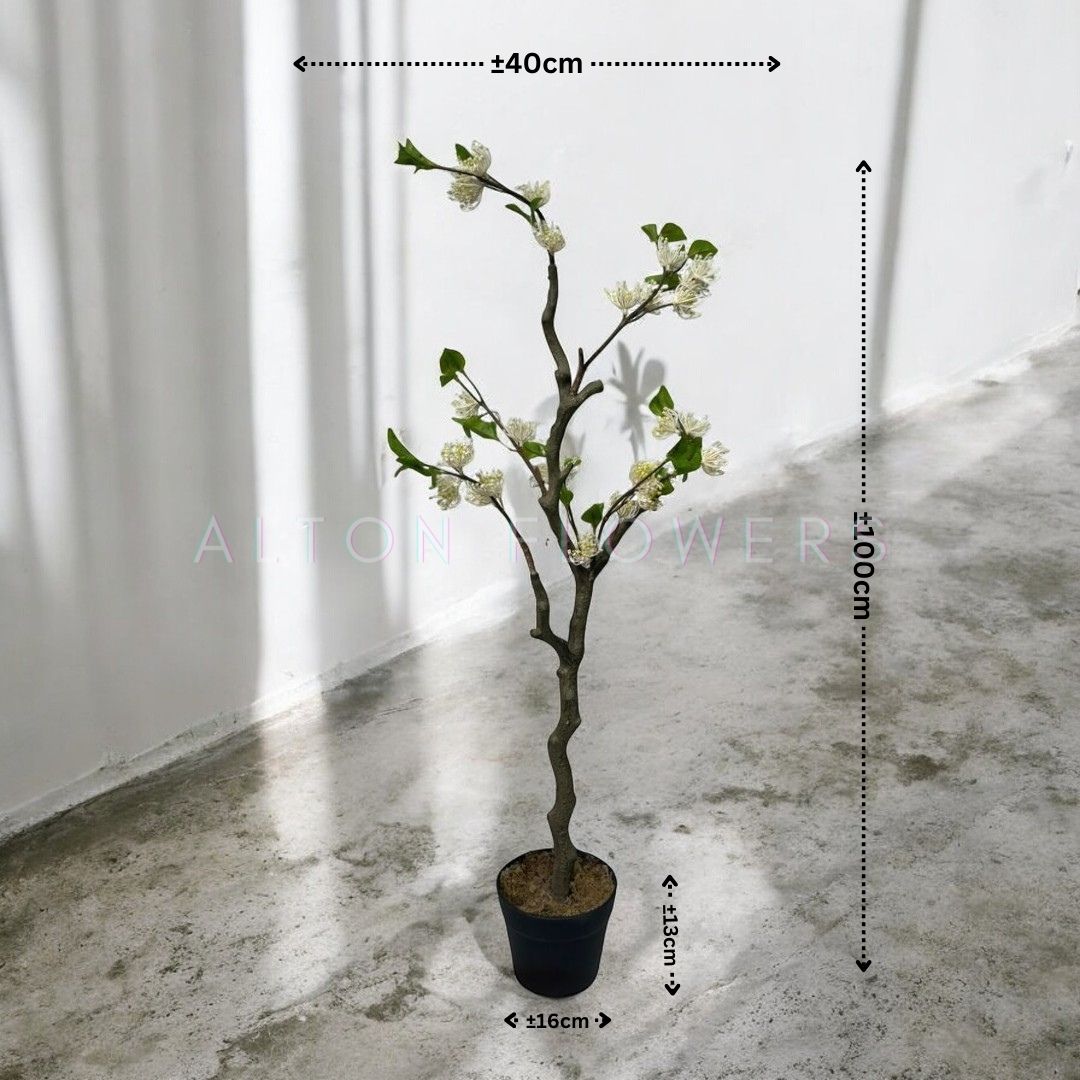 83cm Artificial Casearia decandra Jacq. Plant in black plastic pot, home decor, events, garden, Aplant1070