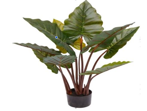 90cm Taro Alocasia plant 90cm x 9 leaves Artificial Aplant1077