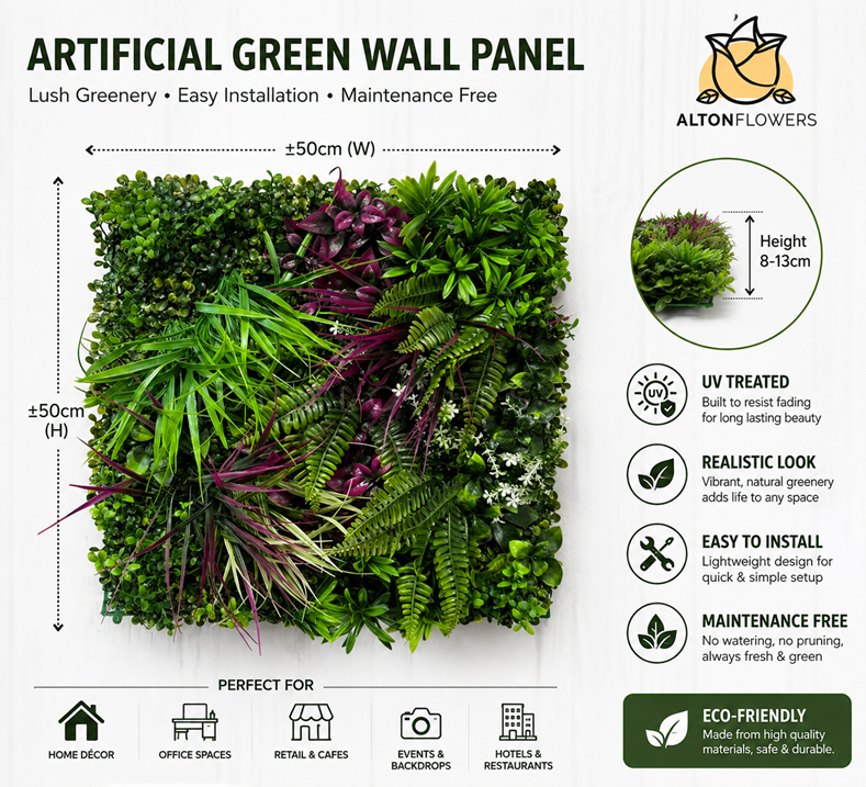 50cmx50cm Grass Walls Artificial carpets, plants, home decor, events