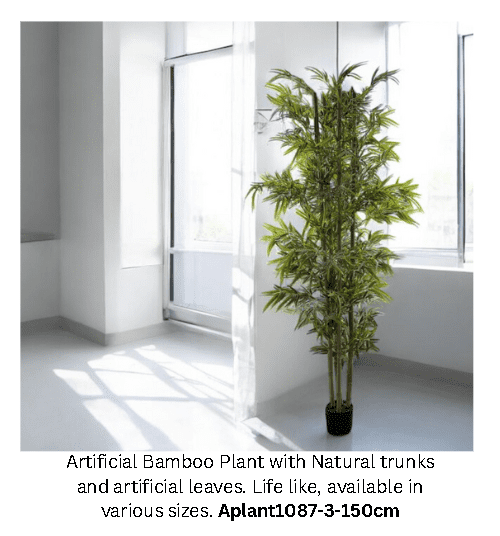 150cm Artificial Bamboo Plant, Natural trunks, flowers, home deco, event, gardens Aplant1087-3-150cm