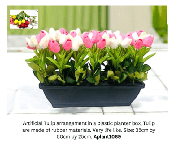 35cm Artificial Flower Arrangement, Tulips, home decor, events Aplant1089