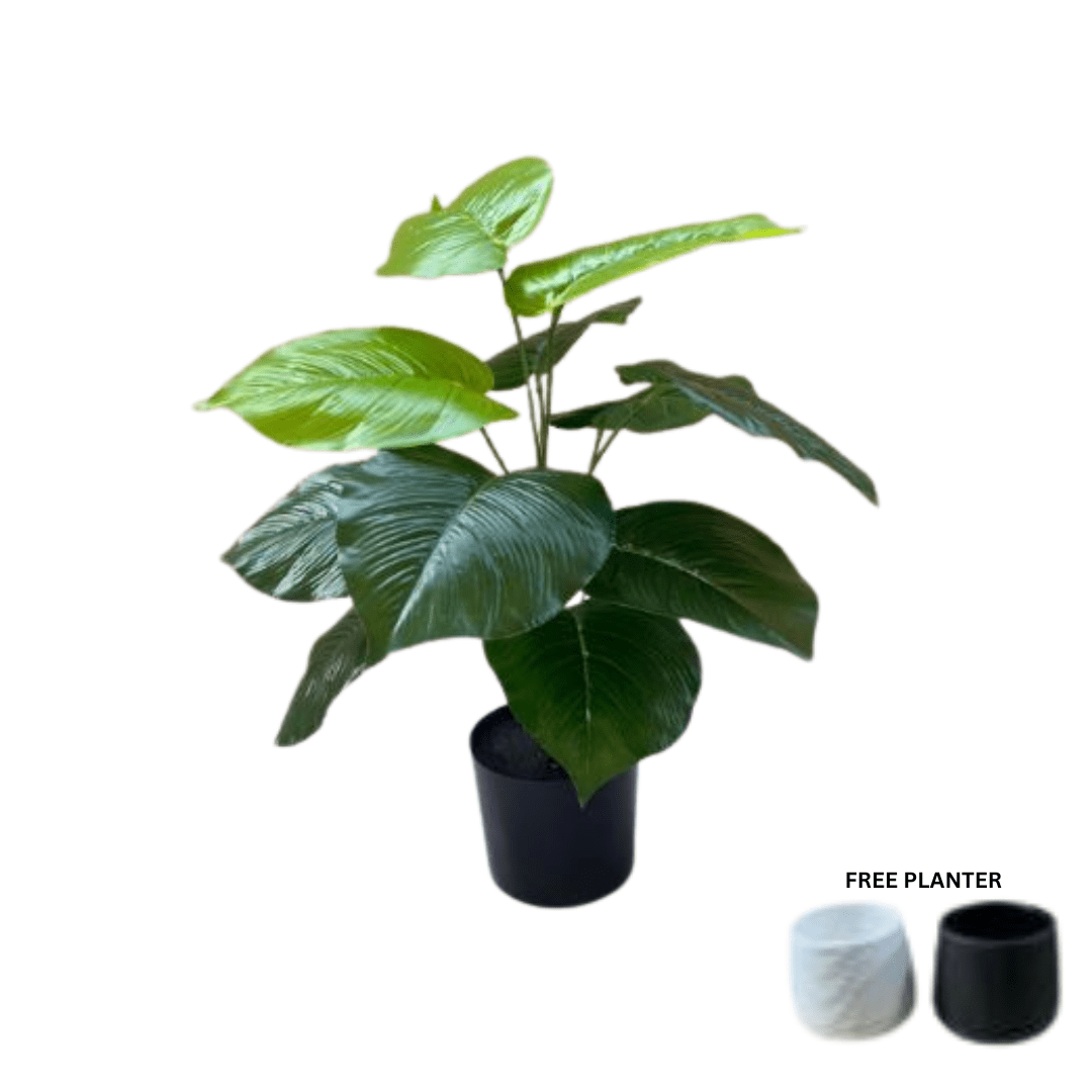 45cm Plant Artificial Green Philo plant, Money Plant, shrubs, foilages, Plant 12 leaves Aplant1105-1