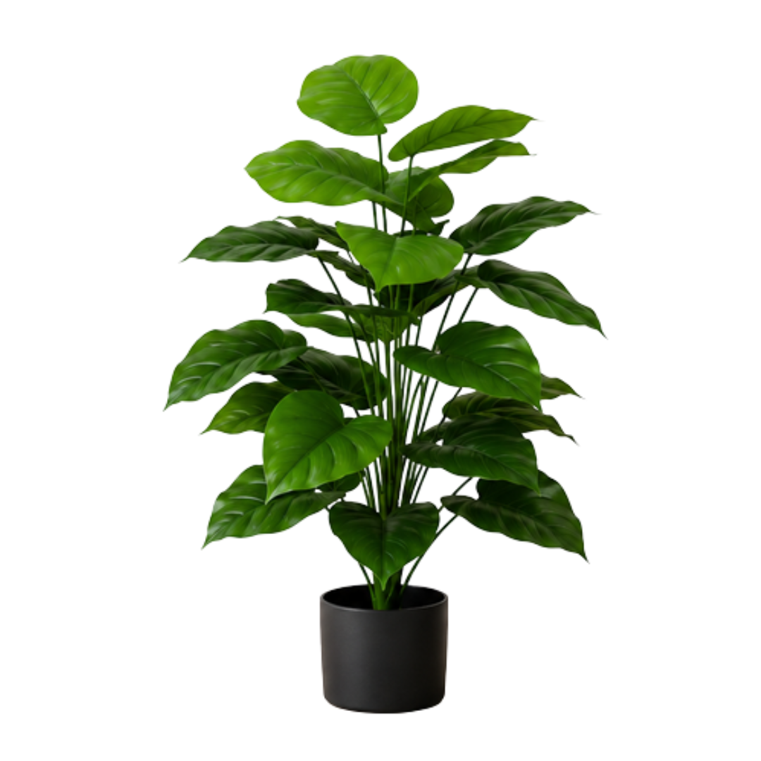 75cm Plant Artificial Green Philo, shrubs, foilages, Plant 24 leaves