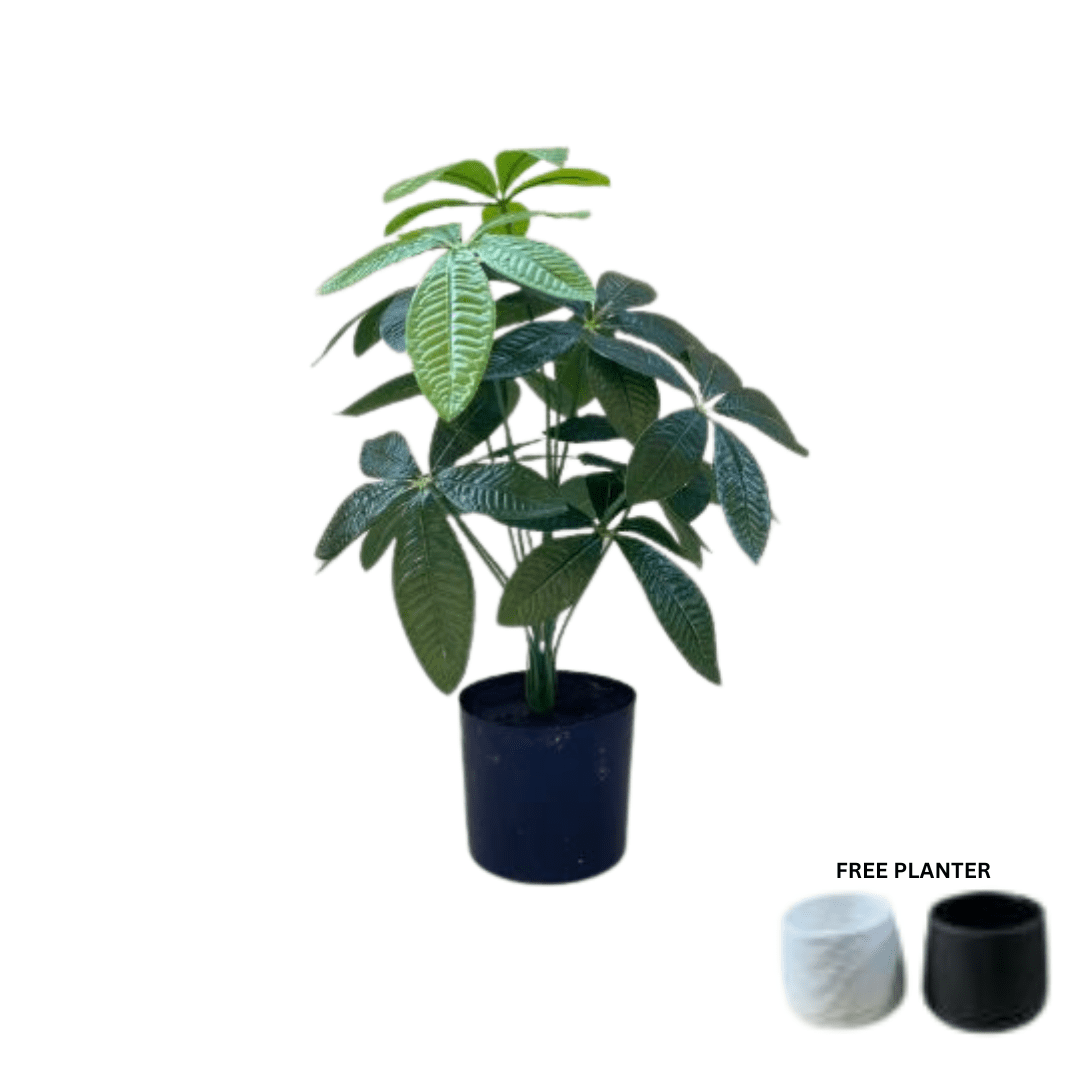 45cm Plant Artificial Fortune Plant Scheffera, Money Plant, shrubs, foilages, Plant 12 leaves Aplant1106-1