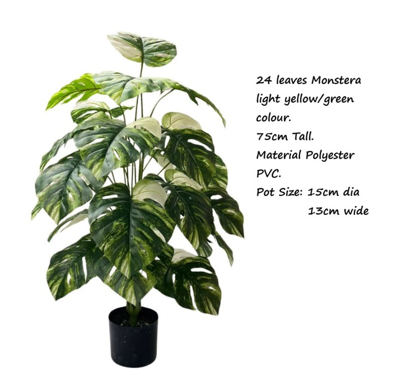 75cm Potted Plant Artifical, Succulent, flowers. home decor, garden, events, Aplant1123-24 lvs 75cm