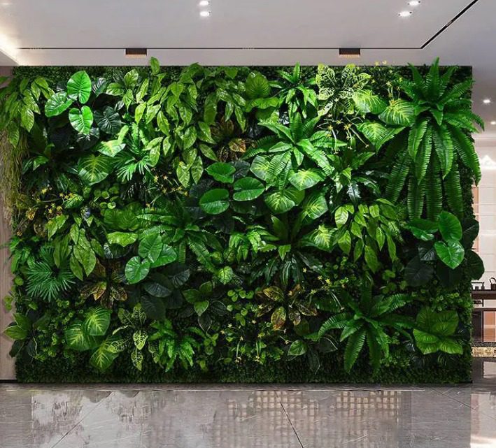 Wall Grass Installation for Residential/ Office Wall Grass Installation- FOR SELF COLLECTION ONLY- Aplant1144-3